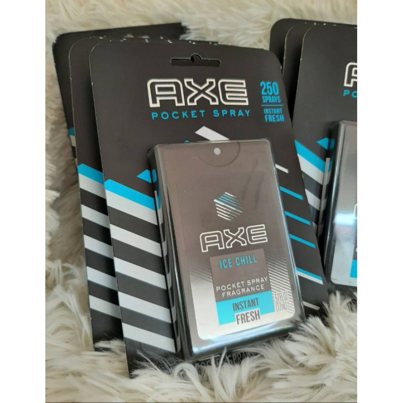 Axe Pocket Spray กลิ่น Ice Chill ขนาด 17 ml.น้ำหอมพกพา สำหรับผู้ชาย