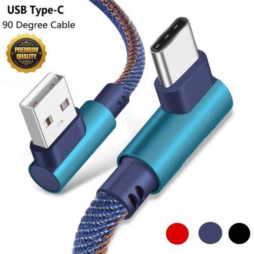 สายเคเบิ้ลType C 90 Degree Right Angle Usb C 3 . 1 สายซิงค์ข้อมูลแบบด่วน