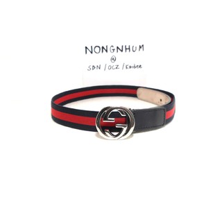 เข็มขัด Gucci Signature GG belt sz 65 26 (L) มือ 2 ของแท้