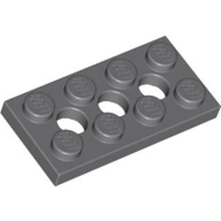 [1017] ชิ้นส่วนเลโก้ Lego Part Technic, Plate 2 x 4 with 3 Holes (3709b) ราคา/ชิ้น