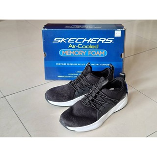 รองเท้า SKECHERS MERIDIAN (BLACK/WHITE) เบอร์ 10 US &gt; ของแท้ (มือสอง)