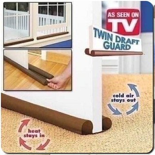 **ซื้อ1ฟรี1** ที่ปิดช่องประตู/หน้าต่าง Twin Draft Guard ป้องกันแมลง กันแอร์ออก ป้องกันกลิ่น ป้องกันการั่วไหลของแอร์