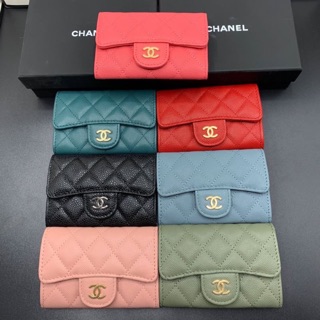 กระเป๋าสตางค์CHANEL 👛 หนังแท้ทั้งใบ❗️เกรดHiend 1:1 สลับแท้ Full set เอกสารครบ เหมือนแท้สุดแยกไม่ออก👍🏼💕