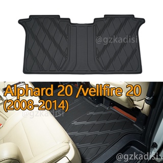 พรมปูพื้น ลายตัวอักษร 3D mat alphard 20 vellfire 20 anh20 agh20 (2008-2014) แถวที่ 2 3D สําหรับรถยนต์ car mat car foot mat car floor mat carpet