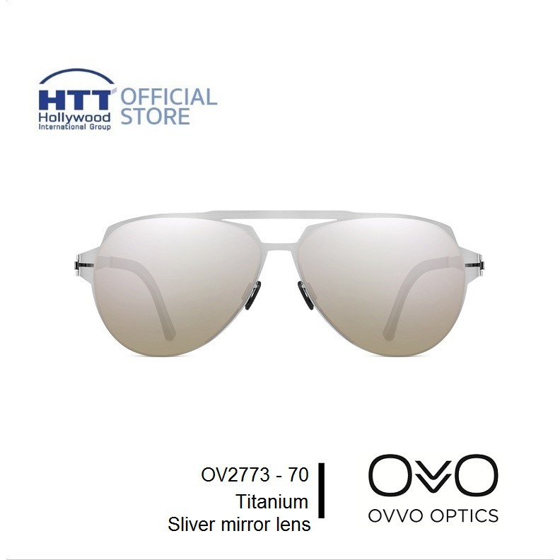 OVVO แว่นตากันแดด OVVO 2773 - 70 กรอบแว่นไทเทเนียม เลนส์ Zeiss เบา ทนทาน ไม่ก่อให้เกิดอาการแพ้ Handm