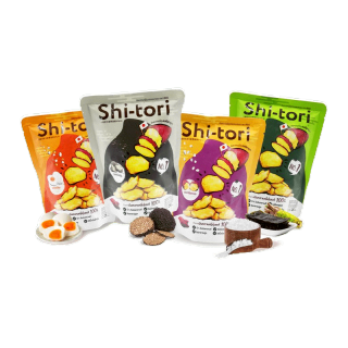 ShiTori Chips มันหวานญี่ปุ่นทอด อบกรอบ 1 ซอง 25 กรัม มี 4 รสชาติ (เกลือทะเล, ไข่เค็ม, โนริวาซาบิ, ทรัฟเฟิล)