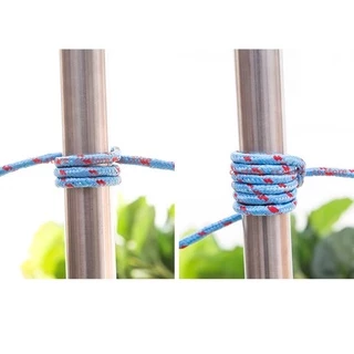 💥ถูกมาก แพ็ค2ชิ้น💥 เชือกตากผ้า มัดของอเนกประสงค์ รัดของ ยาว 10เมตร เส้นหนา 4.5มม.(คละสี )