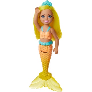 Barbie Dreamtopia Chelsea Mermaid Doll บาร์บี้นางเงือก เชลซี ขนาด 6.5 นิ้ว ผมสีเหลือง รุ่น GJJ88