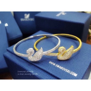 กำไลข้อมือหงษ์ Swarovski งานสวยมากกกกค่ะ เพชรเยอะ ฝังถี่ยิบ งานดีมาก