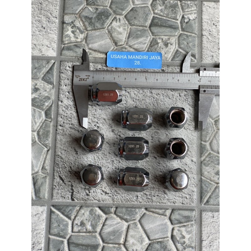 APV RACING NUT APV WHEEL BOLT NUT ERTIGA BALANO SWIFT CROME 12x1.25