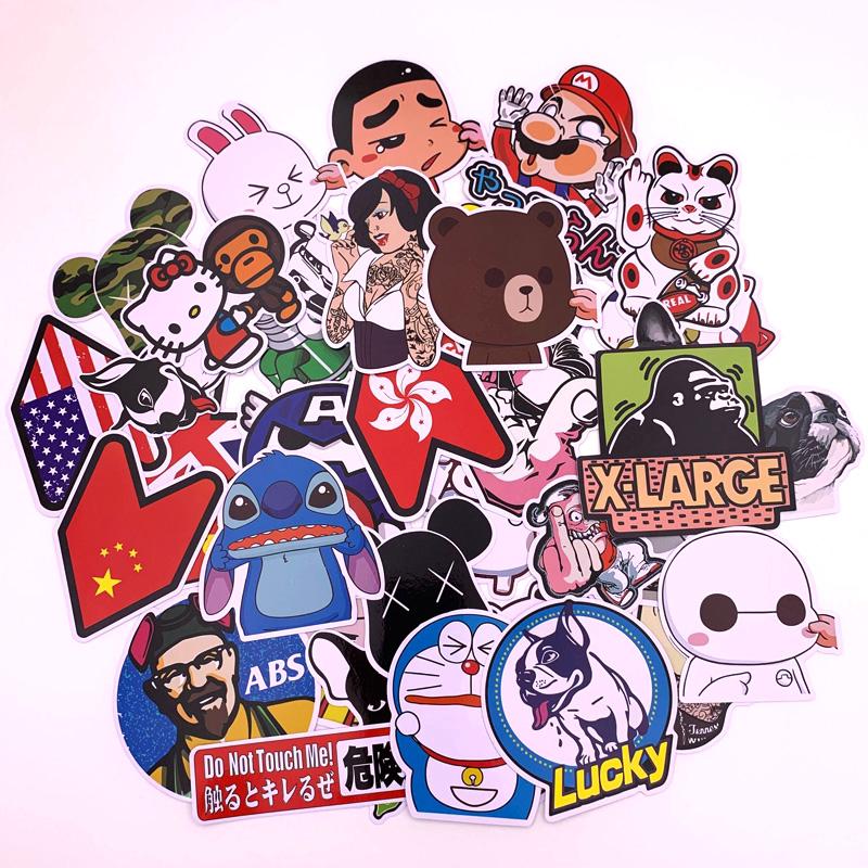 40pcs Mixed funny brand DIY Sexy stickers for Home decor laptop sticker decal skateboard doodle Car Motorcycle Bicycle