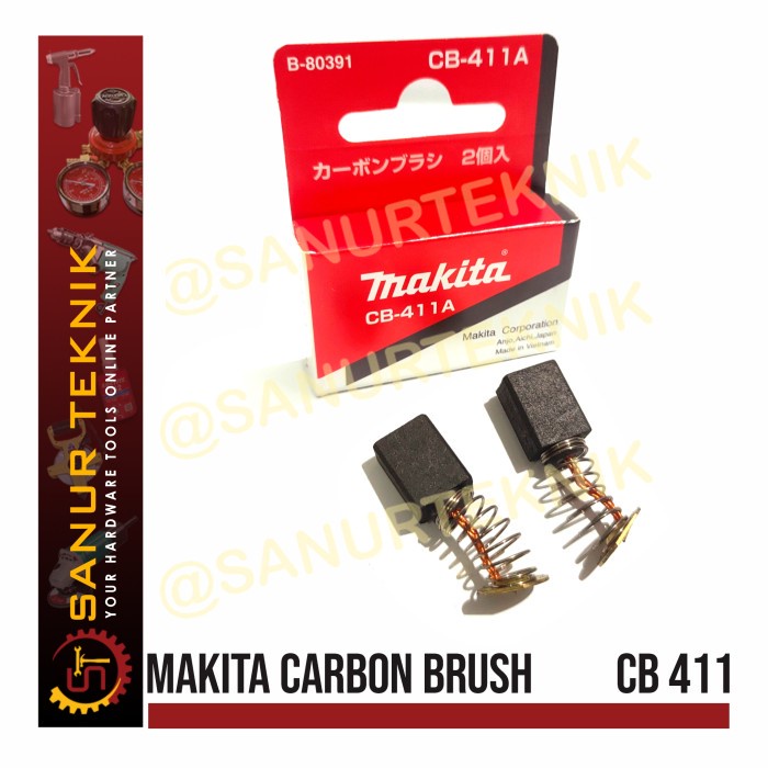MAKITA Carbon Brush / Brostel / Charcoal Spool 411 CB411 CB-411 CB 411