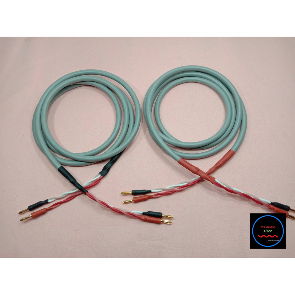สายลำโพงคุณภาพสูงจาก Canare รุ่น 4S11 Made in Japan ขั้ว Banana PALIC เลือกความยาวได้ ราคาต่อ 2 เส้น