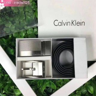 CALVIN KLEIN REAL LEATHER BELT VALUE PACK Limited Edition ของแท้ ราคาถูก