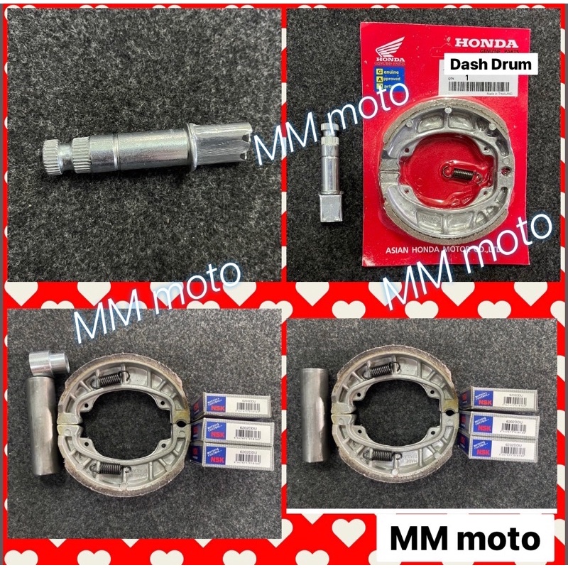 ชุดลูกปืน-บูช-ผ้าเบรก หลัง Dash drum