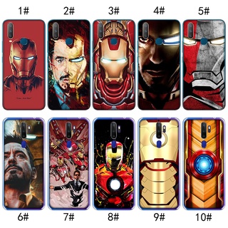 เคสใส ลาย Iron Man Marvel สําหรับ OPPO A3s A5 A5s A7 A9 A52 A72 A92 A53 A32 2020 MZD95