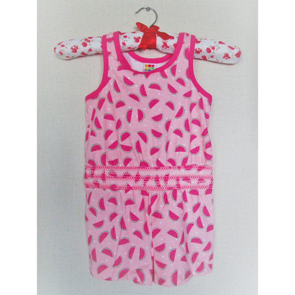 จั๊มกางเกงขาสั้น แตงโมชมพู healthtex