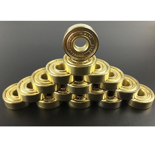 16Pcs 608 ZZ Skateboard/Inline Skate/Roller Skate Bearings, Double Shielded