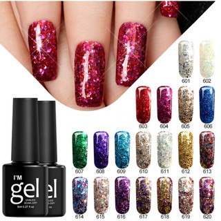 สีเจล สีกลิตเตอร์ Im gel ขนาด 8ml. สีทาเล็บ สวยๆ