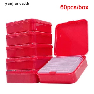 Yanca สติกเกอร์ใส สองด้าน ไม่ติดรอย 60 ชิ้น ต่อกล่อง