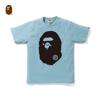 เสื้อยืดโอเวอร์ไซส์เสื้อยืดแขนสั้น พิมพ์ลาย Bape Head Ape หลากสีสัน แฟชั่นฤดูใบไม้ผลิ และฤดูร้อน สําหรับผู้ชายS-3XL