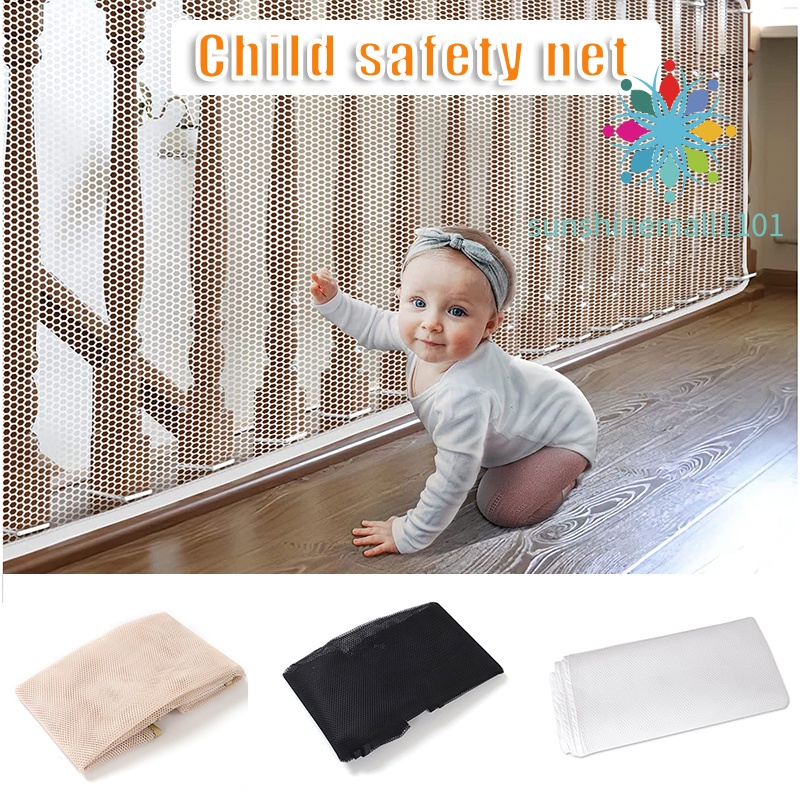 SM01 Durable Child Safety Protective Net Multipurpose Bannister Guard Deck Fence Fine Mesh for Balcony Stairs