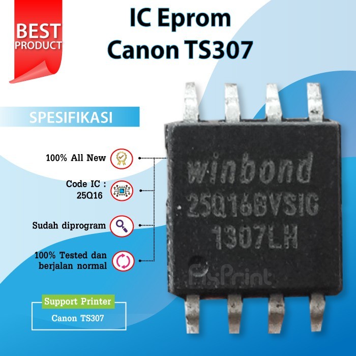 Canon TS307 Eprom IC Eeprom เครื่องพิมพ์ TS-307 เคาน์เตอร์รีเซ็ต TS 307