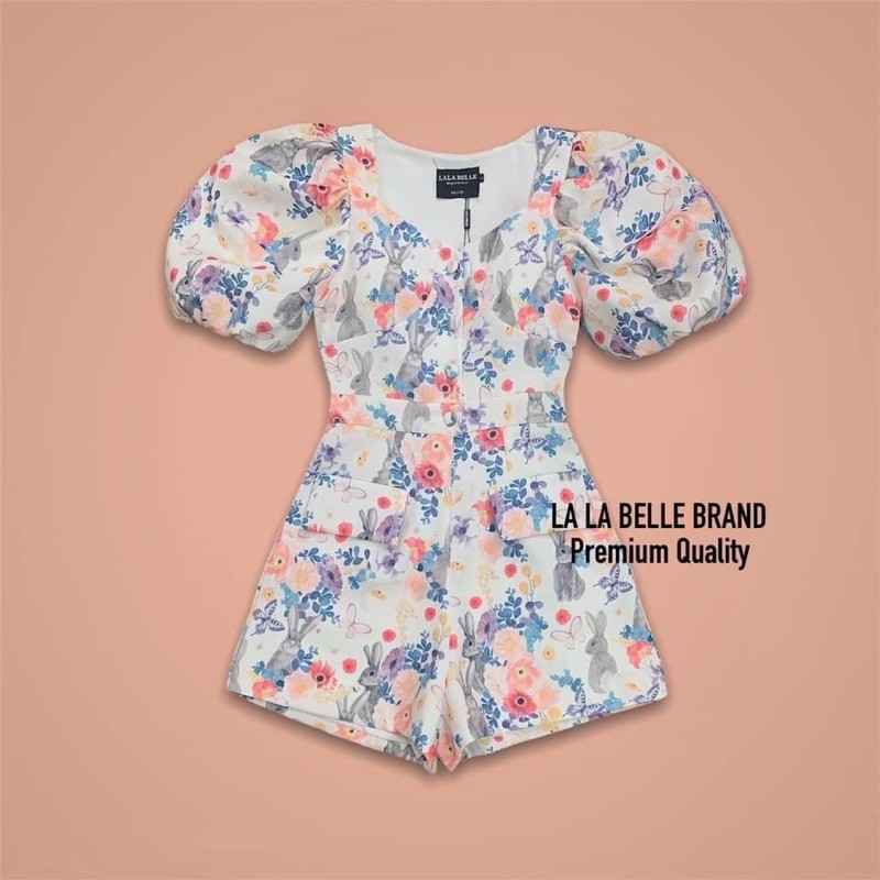La la bella size S ชุดจั้มกระต่าย