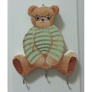 ขอเกี่ยวแขวนของteddy bear (หมีใส่แว่น)