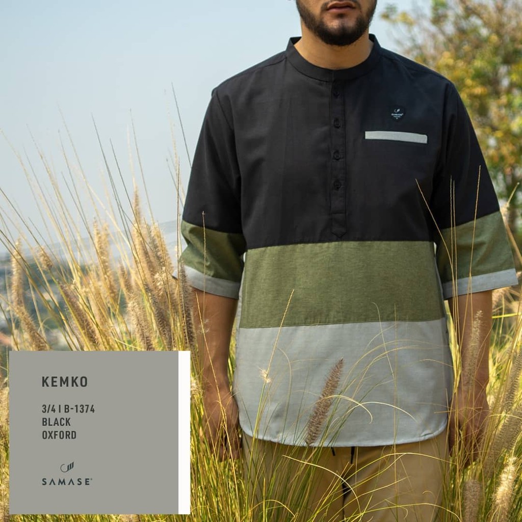 (can Pay In Purpose) Kemko 3 / 4 B1374 รองเท้าผ้าใบลําลองสีดํา