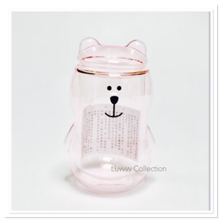 Starbucks Taiwan Glass Bear Pink Mug 340ml 2019.