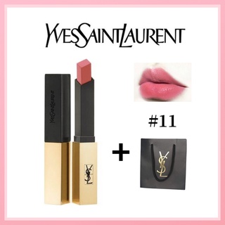 🎀ของแท้100%🎀 YSL Yves Saint Laurent Lipstick Rouge Pur Couture The Slim ลิปสติก #11