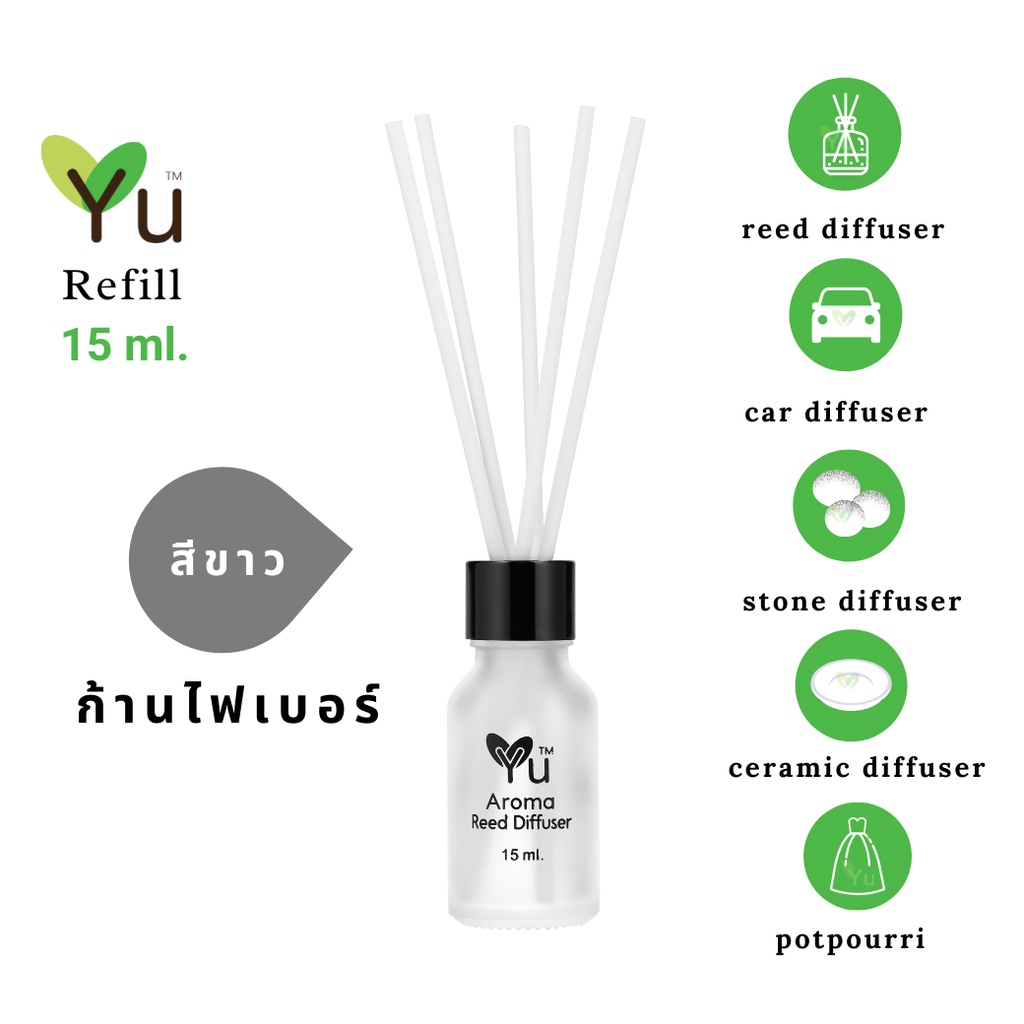  Mini Refill 15 ml.  กลิ่นที่ 81-96   Room Diffuser กลิ่นหอมชื่นใจสุดๆ ผ่อนคลายสบายอารมณ์ | น้ำหอมแขวนในรถ ก้านไม้หอม