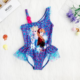 พร้อมส่ง🔥ชุดว่ายน้ำชิ้นเดียวน่ารักสำหรับเด็กผู้หญิง Cute Girls Cartoon Swimsuit ZW57