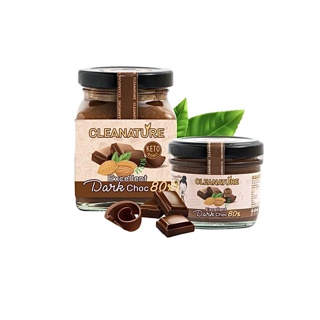 *เนยถั่วคลีน100%* เนยถั่ว อัลมอนด์ รสดาร์กชอค80% ผสมผงคาเคา Excellent DarkChoc 80% x Cacao Almond Butter