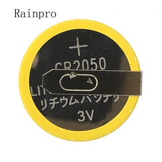 Rainpro 10PCS/LOT CR2050 2050 with pins 3V button battery lithium-ion battery pin battery horizontal