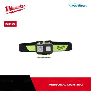 Milwaukee ไฟฉายติดหมวก แอลอีดี แบบปลอดภัยจากการจุดระเบิด (เครื่องเปล่า)  ISHL-LED