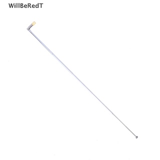 [WillBeRedT] 1Pc 37cm 5 Section Telescopic Stainless Steel AM FM Radio Universal Antenna [NEW]