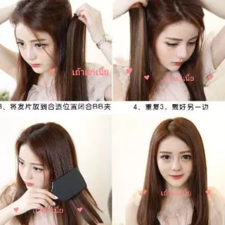 🔥ล้างสต็อก🔥พร้อมส่ง📣แฮร์พีชเพิ่มความหนาผมด้านข้าง ให้ผมดูมีวอลลุ่ม ไม่ลีบแบน