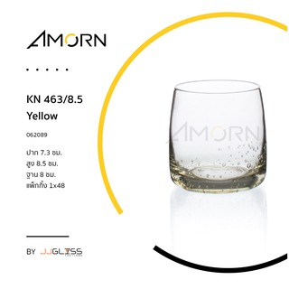 ( AMORN )  KN 463/8.5 Yellow  - แก้วน้ำ เนื้อใส