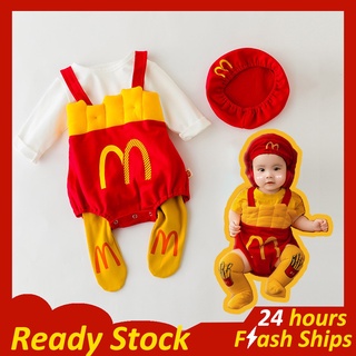 ชุดรอมเปอร์คอสเพลย์ Mcdo Food Themed French Fries สําหรับเด็ก