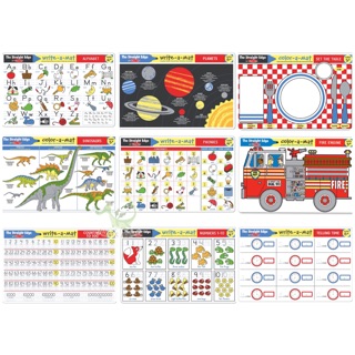 Melissa &amp; Doug  Write-A-Mat Learning Mat แผ่นรองจาน 2 in 1