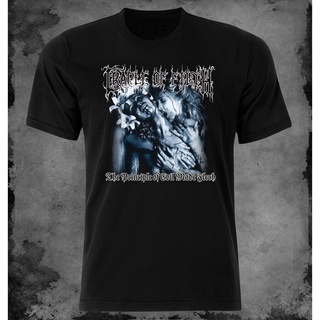 T-shirt  เสื้อยืด ผ้าฝ้าย 100% พิมพ์ลาย Cradle Of Filth-Principle Of Evil Made Flesh แฟชั่นS-5XL