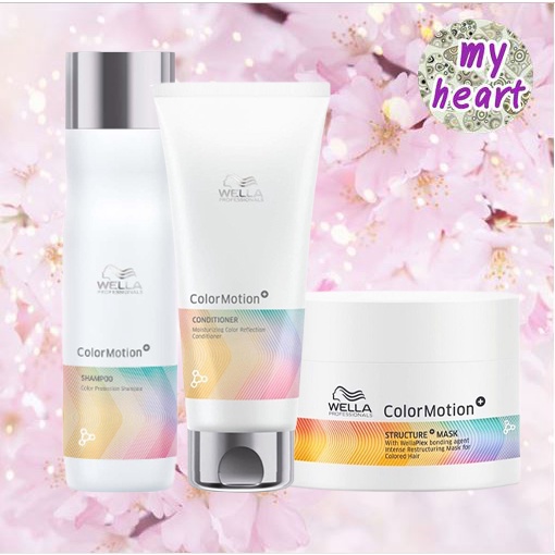 Wella Color Motion Shampoo/Conditioner/Mask แชมพูครีมนวด รักษาสีผม และเพิ่มความเงางาม