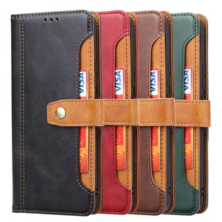 C18 เคสโทรศัพท์มือถือ แบบฝาพับ มีช่องกระเป๋าสตางค์