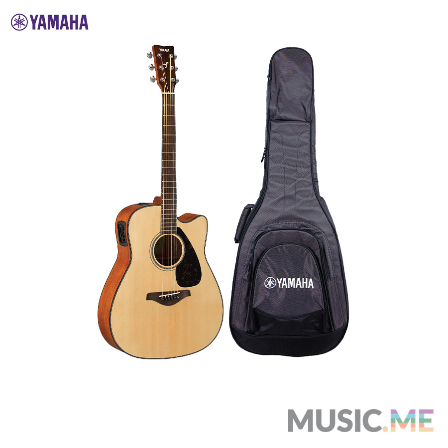 YAMAHA FGX800C Electric Acoustic Guitar กีตาร์โปร่งไฟฟ้ายามาฮ่า รุ่น FGX800C + Deluxe Guitar Bag กระ