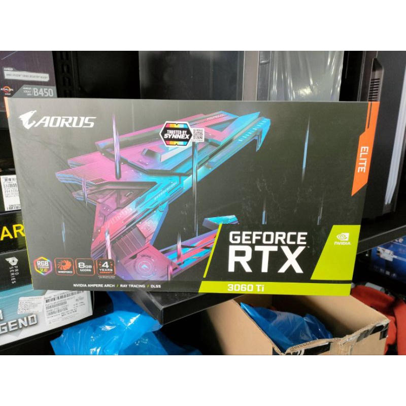 Rtx3060ti  Aorus มือ1 ปก.ไทย  3 ปี  ใบสุดท้าย