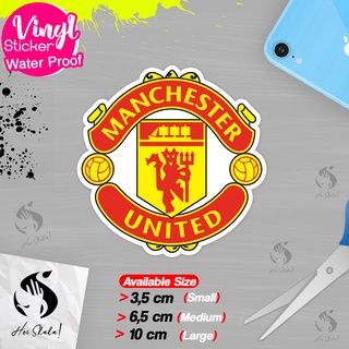 สติกเกอร์โลโก้ Manchester United MU กันน้ํา สําหรับติดตกแต่งสโมสรฟุตบอล