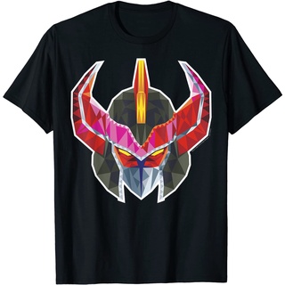 เสื้อยืดโอเวอร์ไซส์เสื้อยืด ลาย Power Rangers Megazord Helmet PolygonS-3XL