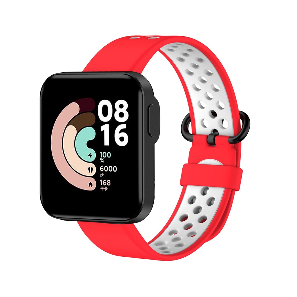 สายนาฬิกาข้อมือซิลิโคน แบบเปลี่ยน สําหรับ Xiaomi Mi Watch Lite Global Version Smart Watch #8